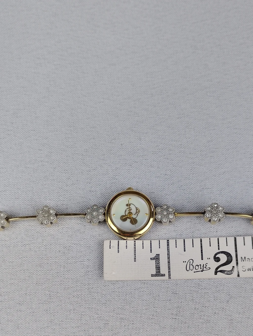 Disney Time Works Gold-tone Women's Bracelet Watch.